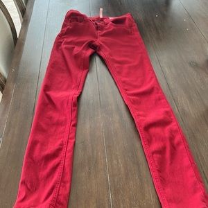 Rag and Bone high rise red jeans